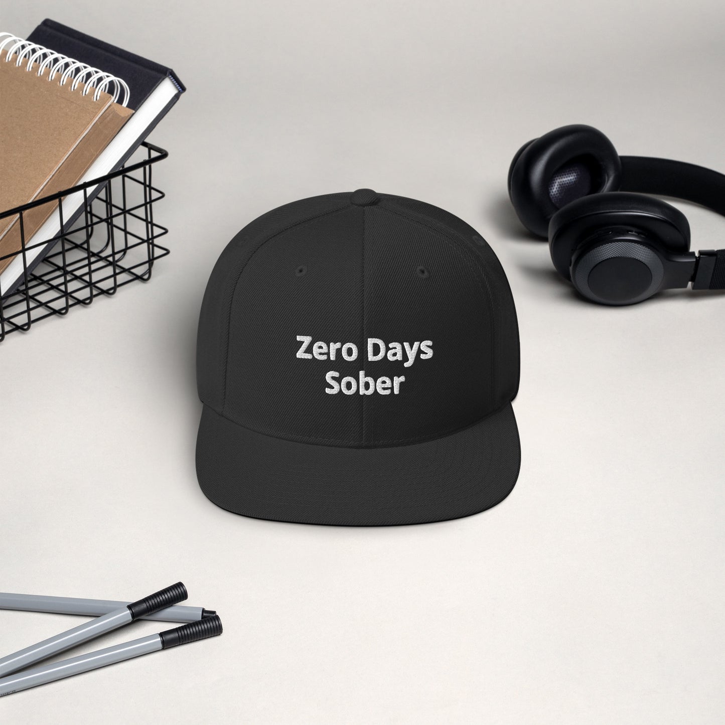 Zero Days Sober - Snapback Hat